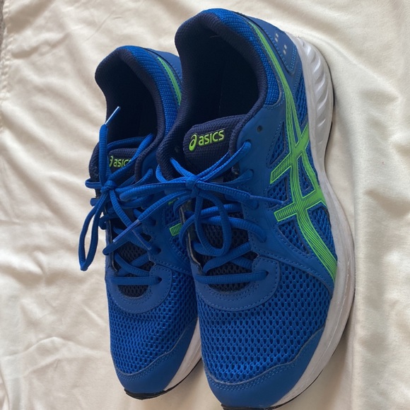 Asics Size 7 Blue Tennis Shoes - Picture 8 of 10